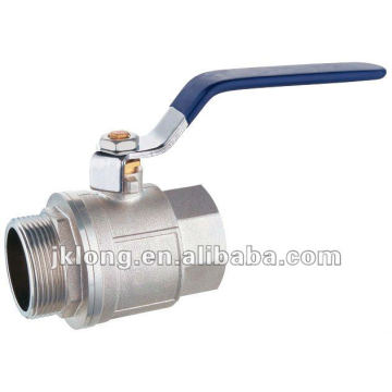 J2002 Forged Brass Ball Valve,Nickel Plated F/M